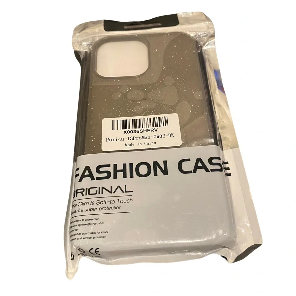 New PUXICU Apple IPhone 13 Pro Max SMOKED GLITTER case
